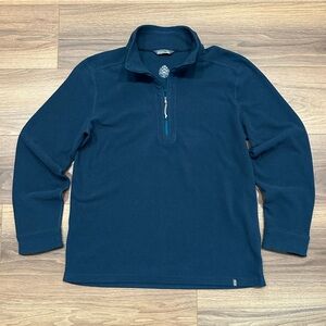 Stio Turpin Fleece Half Zip Pullover in Blue Size Large